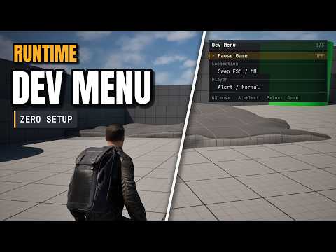 Unreal Engine 5 Developer Menu / Tools PLUGIN Showcase
