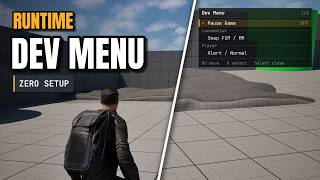 Unreal Engine 5 Developer Menu / Tools PLUGIN Showcase