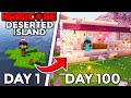 I Survived 100 Days On A DESERTED ISLAND In Minecraft Hardcore!