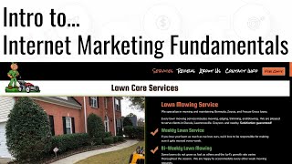 Local Service Business Website Design - Fundamental Design & SEO Tips - Lawn Care Business Example