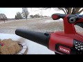 Toro 60v leaf blower Vs. SNOW