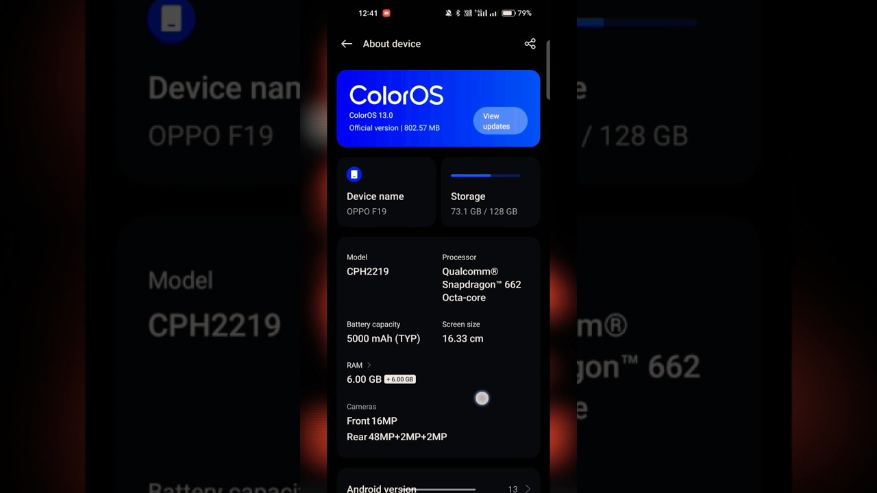 Oppo F19 4G New update 😁, 2024 security update 
