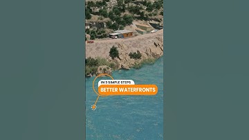 Quick Waterfront Decoration 🌊 | Easy City Upgrade | Cities: Skylines #RealisticBuilds
