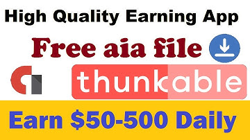Thunkable. Free aia project file. High quality earning app. Create android apps online. thunkable.