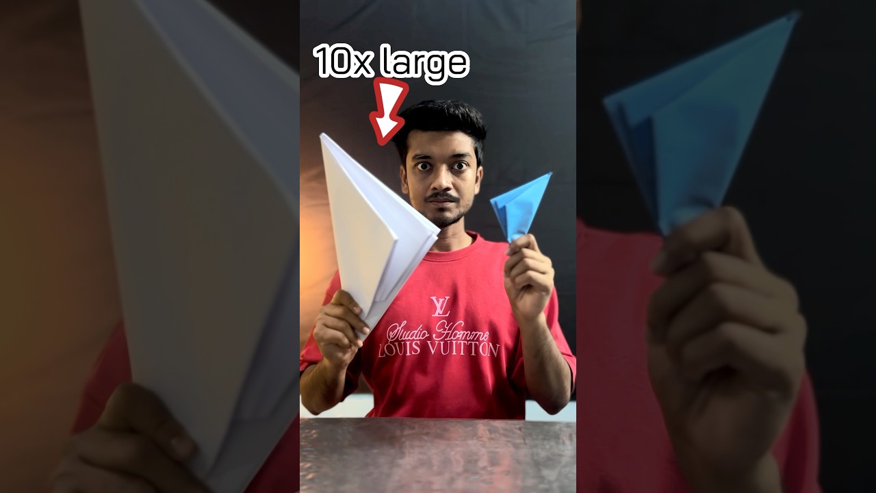 Small VS large Paper Popper