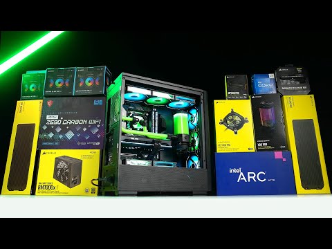 EPIC $2000 Intel ARC A770 - PC Build Time lapse