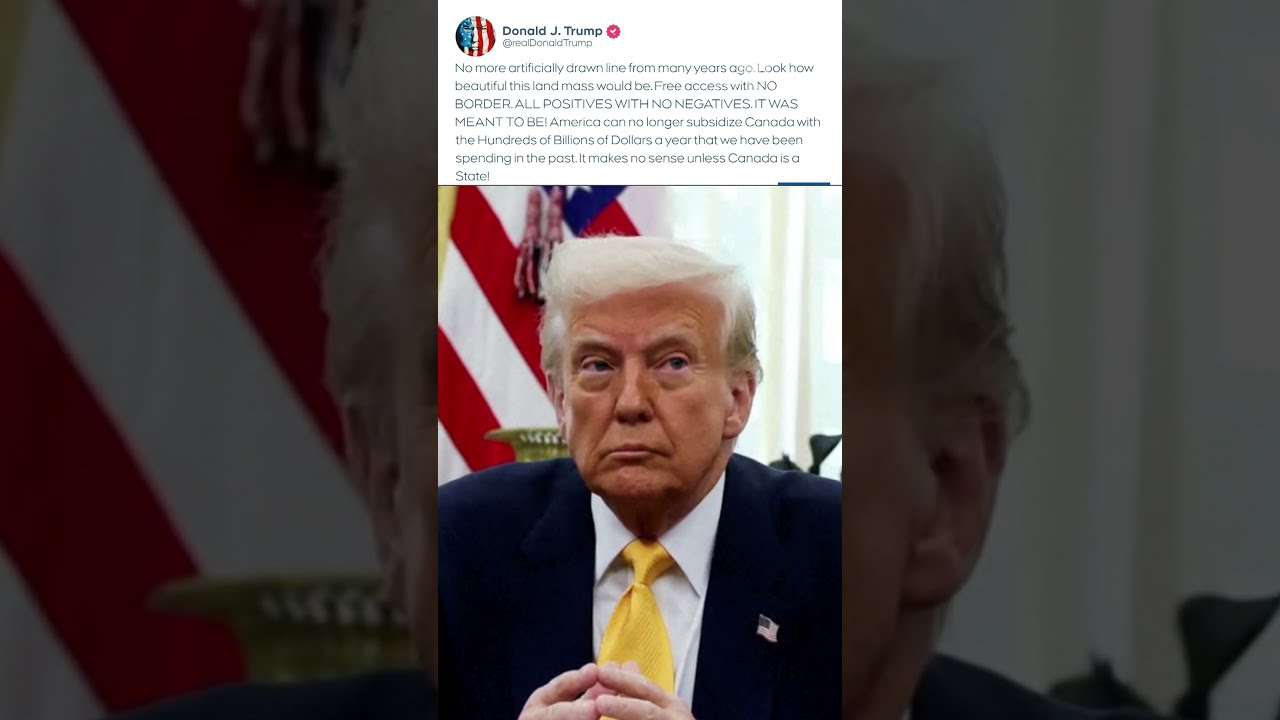 Trump Says Canada Should Become U S State As President Weighs In On Canadian Vote