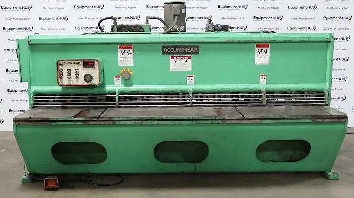 Accurshear 625010 1/4" x 10' Hydraulic Power Squaring Shear