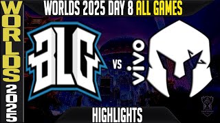 BLG vs VKS Highlights ALL GAMES | Worlds 2025 Day 8 Swiss | Bilibili Gaming vs Vivo Keyd Allstars