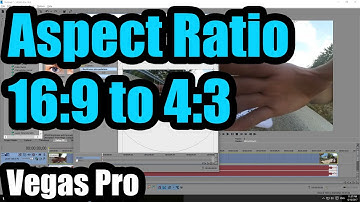 How to modify the Aspect Ratio of a video in Vegas Pro (SuperView, 16:9 to 4:3, No Crop)