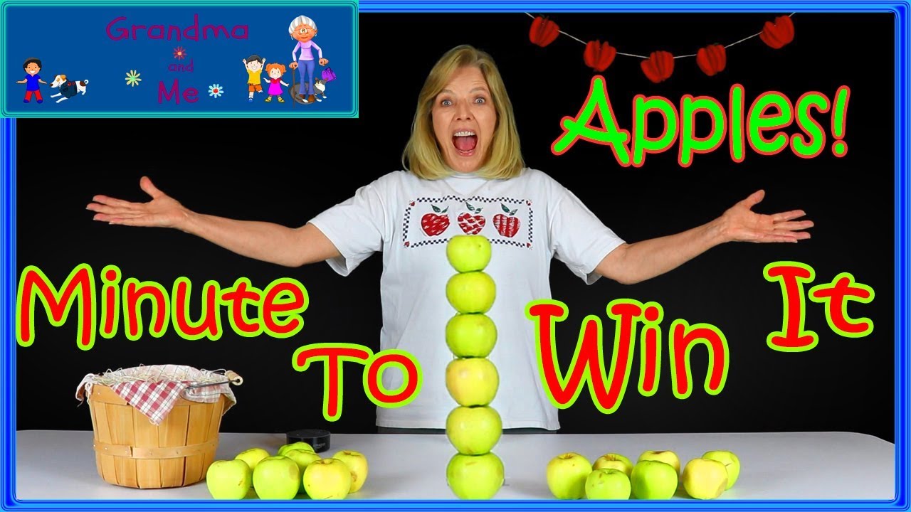 Apples Minute to Win It Challenge! | Grandma and Me - YouTube