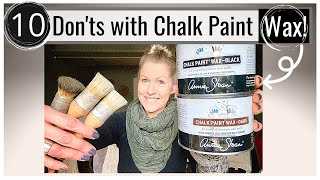 10 Don'ts with Chalk Paint Wax: Clear, Dark, White, Black, & Gilding |Chalk Paint 101 Q&A Episode 13