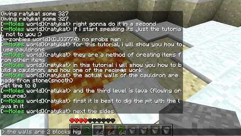 Cauldrons in Minecraft with Craftbook(Bukkit)