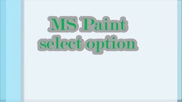 Select tool in Ms Paint