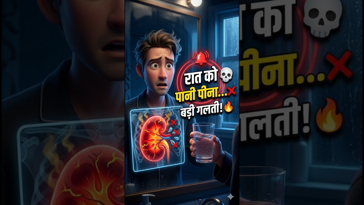 Sote samay paani peena kidney ke liye khatarnak kyon hai?  Bedtime Water Mistake kidney failure
