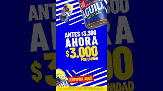 Latas a la lata y sin gastar tanta plata ¡AGUILA! a $3.000 pesos