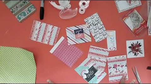 Mini album Binding process video!