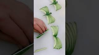 Cucumber carving 🍥😻🎆🌸😯