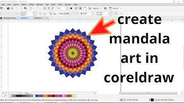 how to create mandala design in coreldraw / mandala art / priya sharma pangotra priyadesignart
