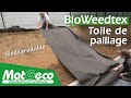 Toile de paillage antimauvaises herbes pour plantations talus  bioweedtex