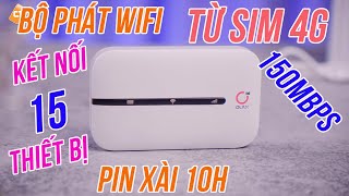 Bộ phát Wifi từ SIM 4G OLAX MT10 - kết nối 15 thiết bị, pin xài 10h, tốc độ 150m