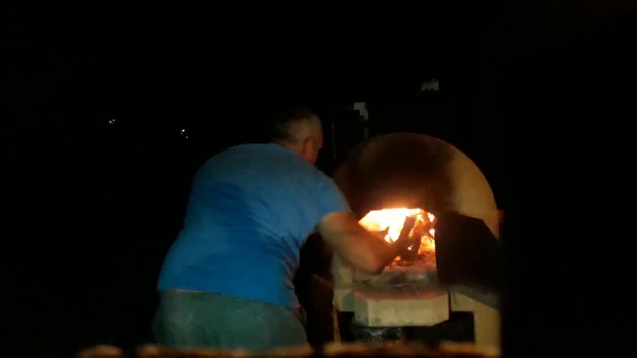 Wood oven preparation....roast lamb...cyprus..Οφτον κλέφτικο,,,,parts 1