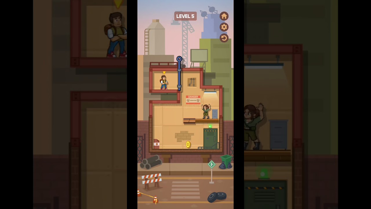 Zombie Escape: Pull the pins & save your friends! Level 5 