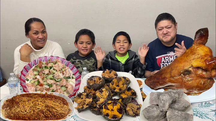 SEA URCHINS,(KUIKUI) OR (KINA )PIGS HEAD, SALMON O...