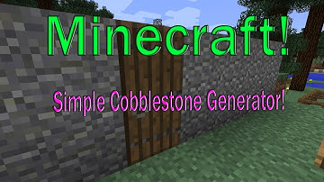 Minecraft Cobblestone Generator! (No Redstone needed)!