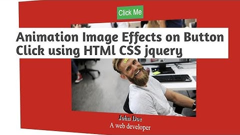 Animation Image Effects on button click using html css and jquery