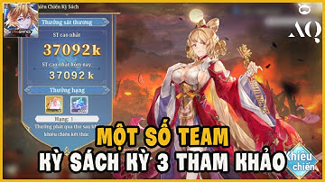 Tam Quốc Huyễn Tưởng VNG - Ngày 124 Một Số Team Kỳ Sách Kỳ 3 Tham Khảo Cho Anh Em