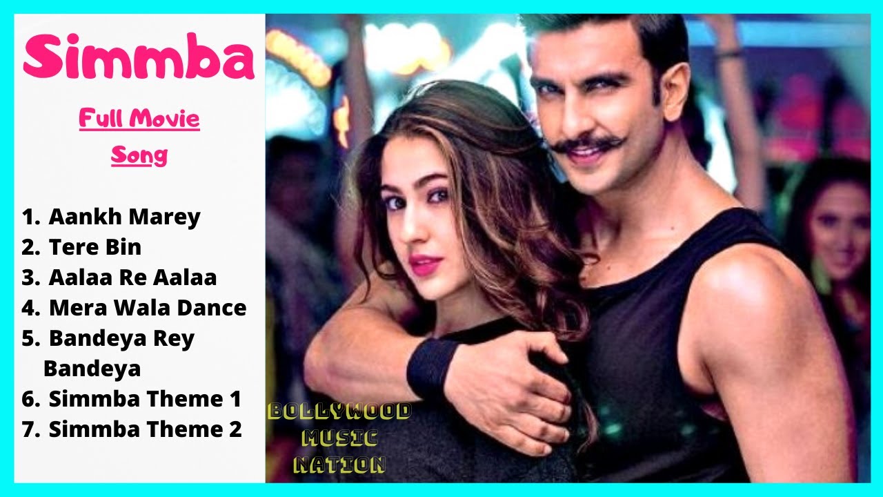 Simmba Full Movie Songs  Simmba Songs  All Song  Audio Jukebox  Party  Bollywood Music Nation