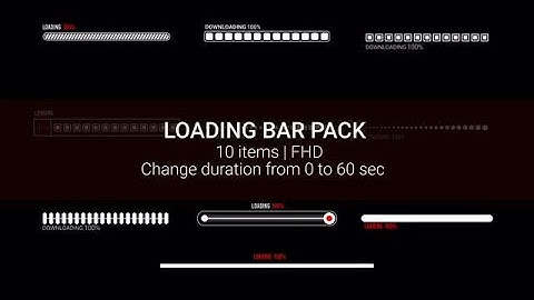 Loading Bar Pack After Effects Templates