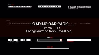 Loading Bar Pack After Effects Templates