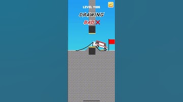 Draw bridge puzzle game level 1186 #gaming #drawing #Shorts