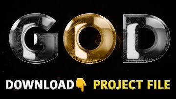 Create SUPER Realistic Metal Effect in After Effects  – Free Project File Included!