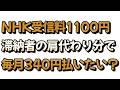 【それでも払いたい？】NHK受信料の内訳について戯れ言を語る。