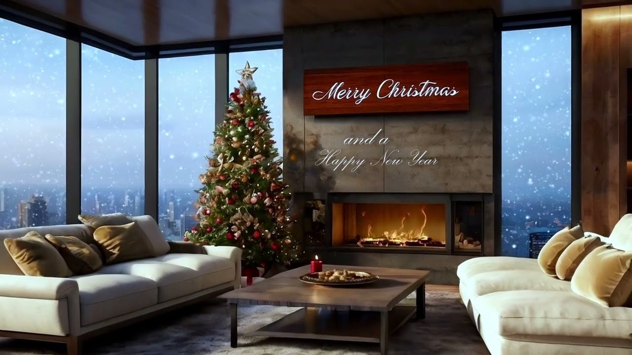 Holiday Living Room Lofi – Warm Lights & Soft Beats – 2 Hour Loop