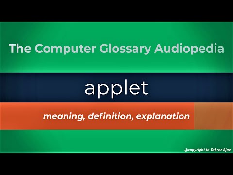 applet | what