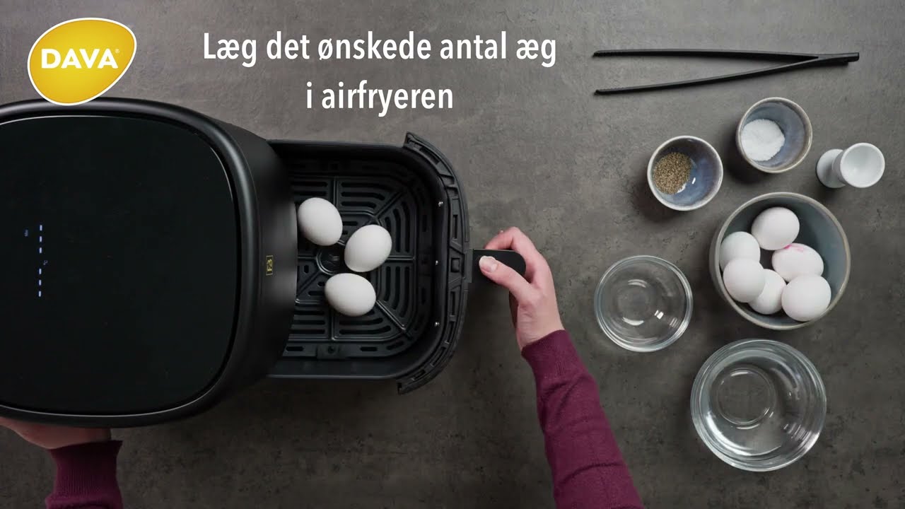Sådan laver du blødkogt æg i airfryeren