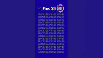 Eye Test Challenge: Can You Find the 55? #quizmeplztv #quiztime #quiz
