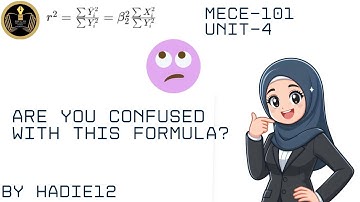 r² Formula # Goodness Of Fit # Unit-4 MECE-101 # Ignou..