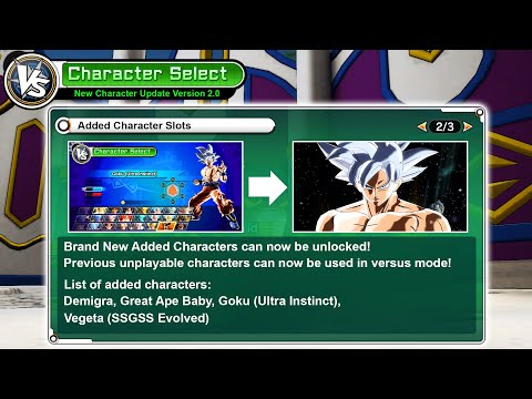 DRAGON BALL XENOVERSE 1 - New Updates & All Hidden Characters (Concept)