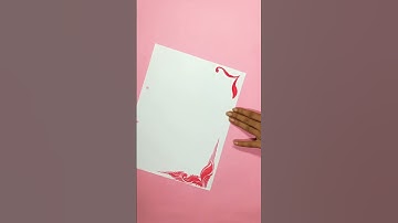 New Design for 2024/Boder and corner design for students project and practical khata design/#design.