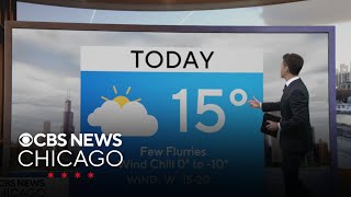 Bitter cold lingers on Tuesday in Chicago