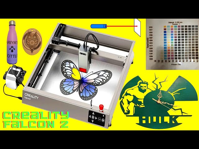 Official Creality Falcon 2 Laser Engraver 22W Falcon2 Cutter Machine,  Strong Power Magical Colorful Engraving 25000mm/min Ultra-Fast New  Integrated