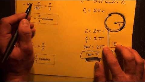 #165 Converting Degree Measure to Radian Measure