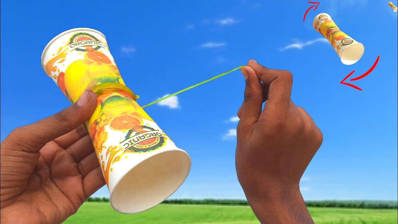Paper Cup glider , best paper cup helicopter , flying toy , best ...