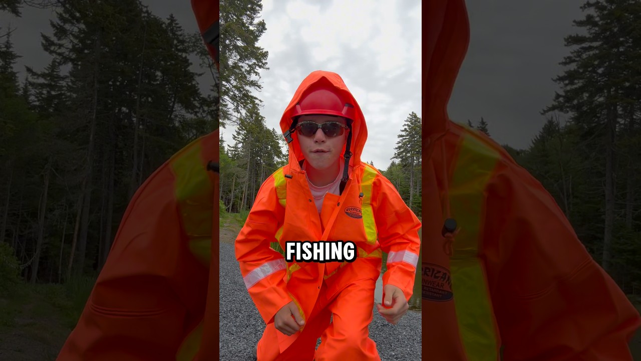 I Fished In Rain Gear…🐟🎣