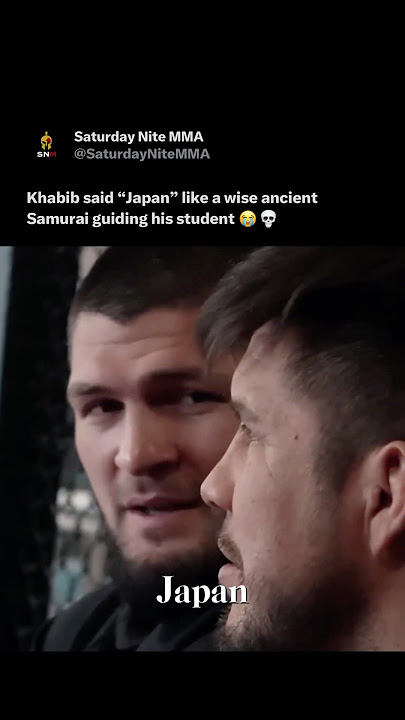 The way Khabib said “Japan” 😭😭. #ufc #khabibnurmagomedov #mma #henrycejudo #ufcmemes